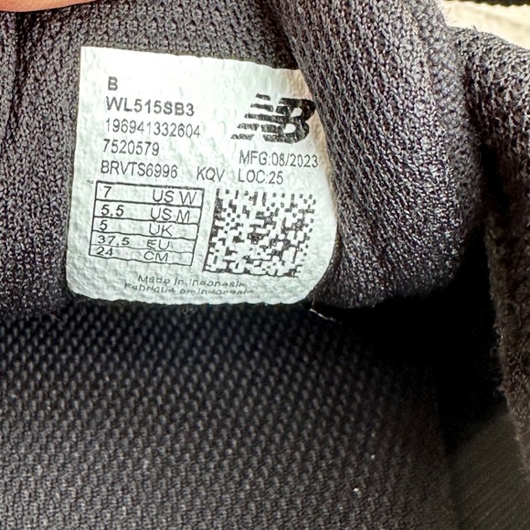 New Balance 515 Women's Size 7 Sneakers Black Brown Classic Retro Shoes WL515SB3 - Picture 11 of 12